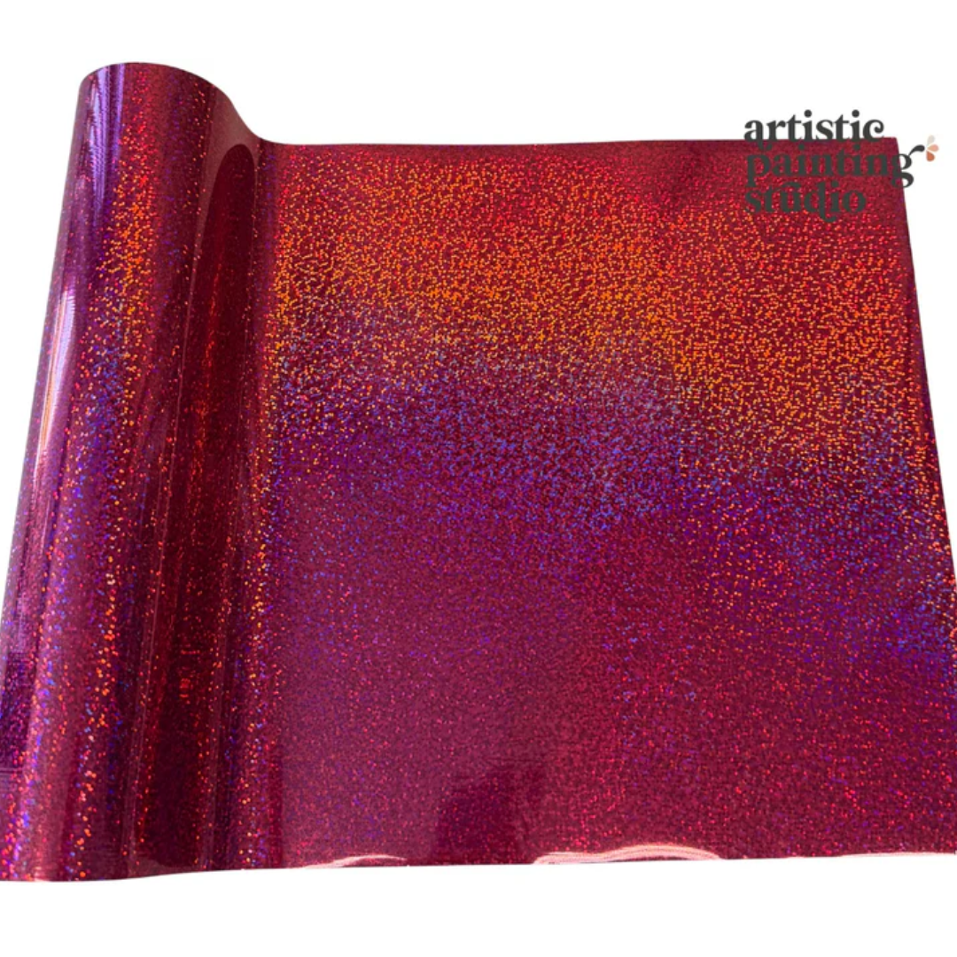 TWINKLE Hot Pink - Rub On Metallic Foil by APS - Textile Friendly