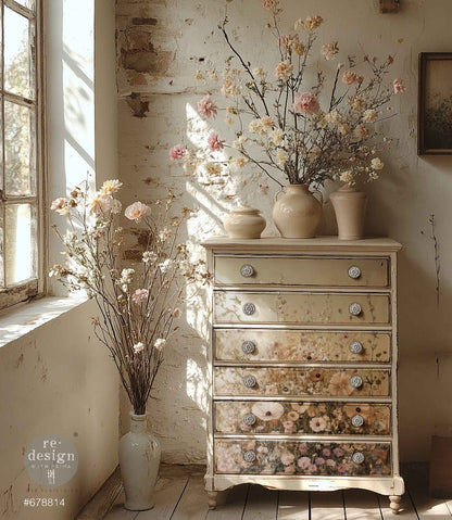 A Moment Of Stillness - Limited Edition - A1 Decoupage Paper - Reversible - Decoupage - Baillea's Interiors -