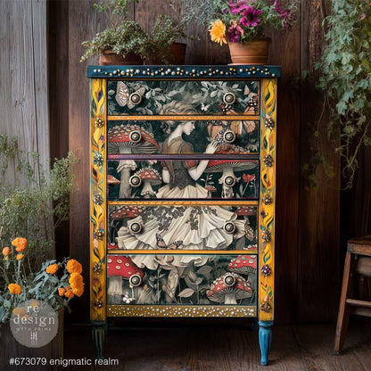 A1 Fiber Paper for Decoupage - Enigmatic Realm - Lost In Wonderland - 59.4cm x 84.1cm - Re-Design with Prima - Decoupage - Baillea's Interiors -