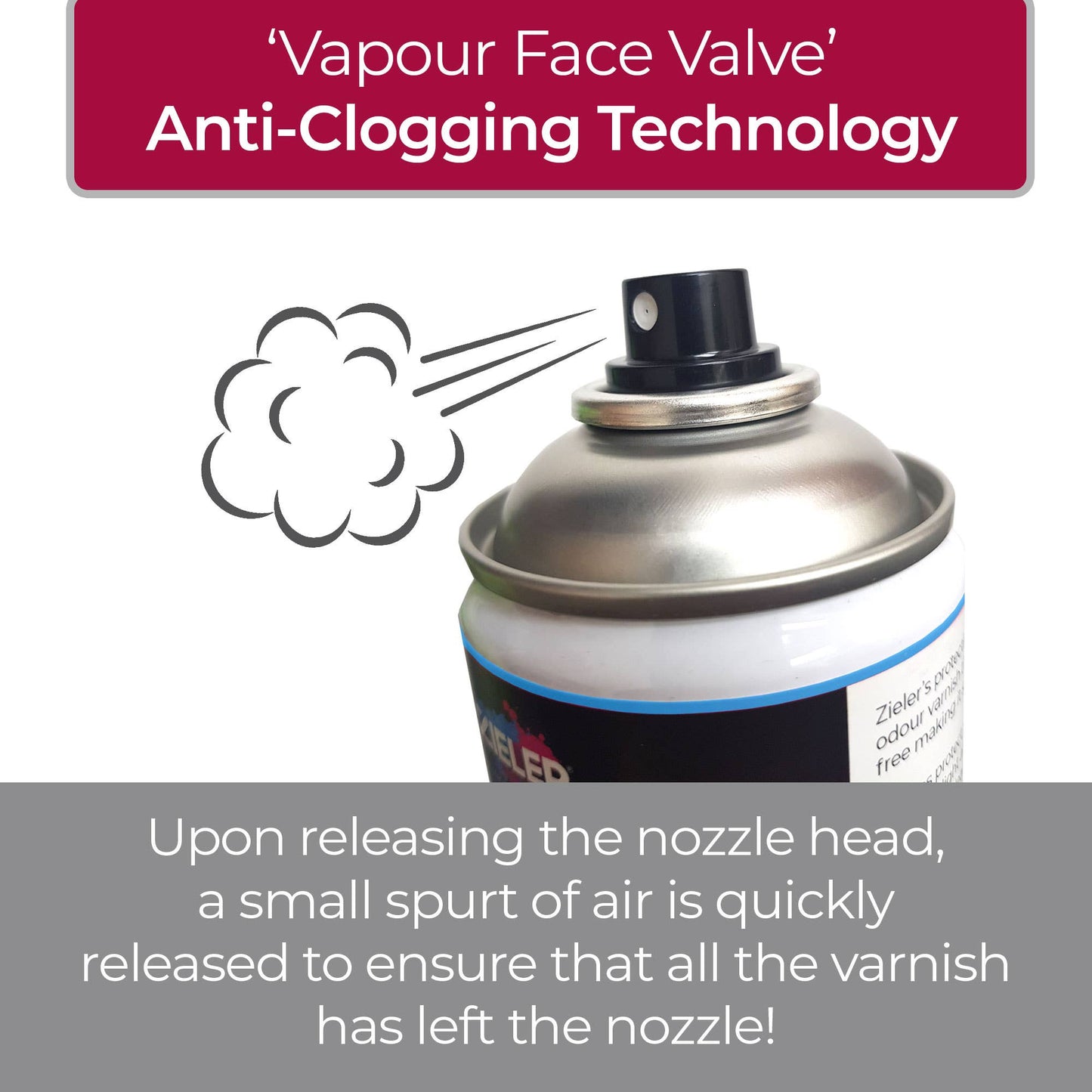 Premium Low Odour Protective Varnish Spray - Clear Gloss (400ml) - by Zieler (UK Only)