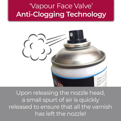 Premium Low Odour Protective Varnish Spray - Clear Gloss (400ml) - by Zieler (UK Only)