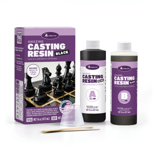 Alumilite Black Amazing Casting Resin Fast Dry in 10 Minutes - Casting - Baillea's Interiors -