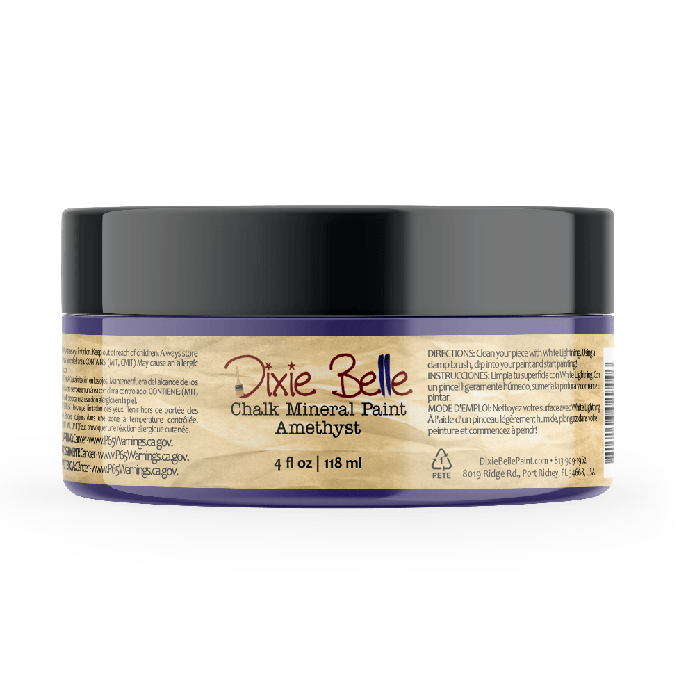 AMETHYST - Dixie Belle - Deep Purple Mineral Chalk Paint - 118ml - 236ml - 473ml - 946ml - Paint - Chalk and Mineral - Baillea's Interiors -