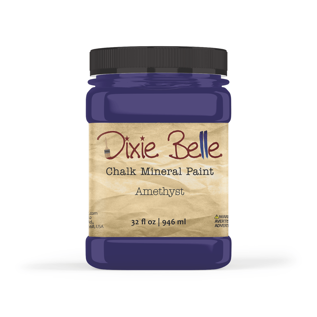 AMETHYST - Dixie Belle - Deep Purple Mineral Chalk Paint - 118ml - 236ml - 473ml - 946ml - Paint - Chalk and Mineral - Baillea's Interiors -
