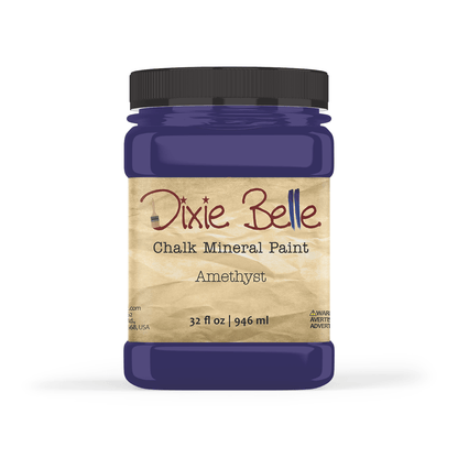 AMETHYST - Dixie Belle - Deep Purple Mineral Chalk Paint - 118ml - 236ml - 473ml - 946ml - Paint - Chalk and Mineral - Baillea's Interiors -