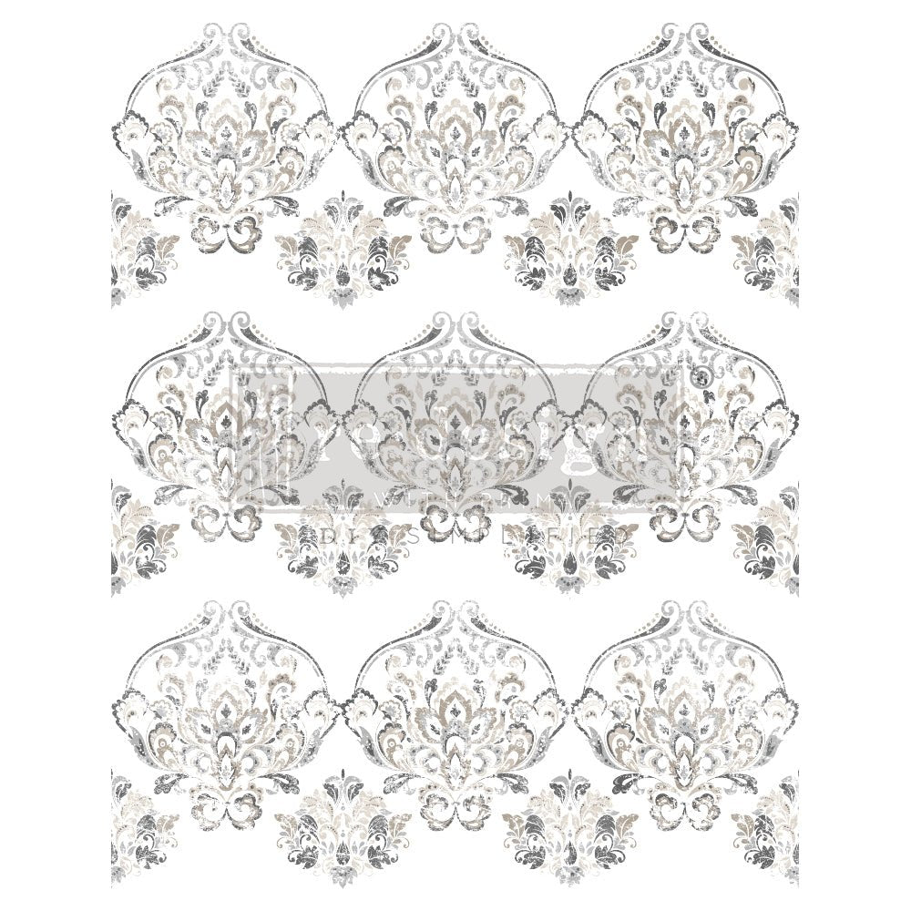ANTIQUE DAMASK - 24" x 35" - Redesign Decor Transfer Decal - Furniture Transfer - Baillea's Interiors -