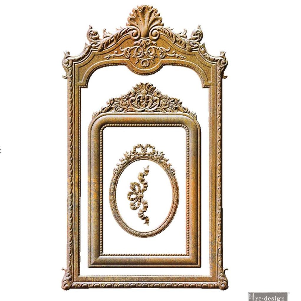 Antique Gaze Decor Mould Re-Design with Prima 5" x 8" - Moulds - Baillea's Interiors -