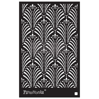 ART DECO WALL Stencil 16.5cm x 28cm - Finnabair - Stencil - Baillea's Interiors -