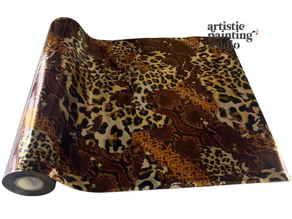 Asher Animal Print Foil - Rub On Premium Foil by APS - Textile Friendly - Foils - Baillea's Interiors -