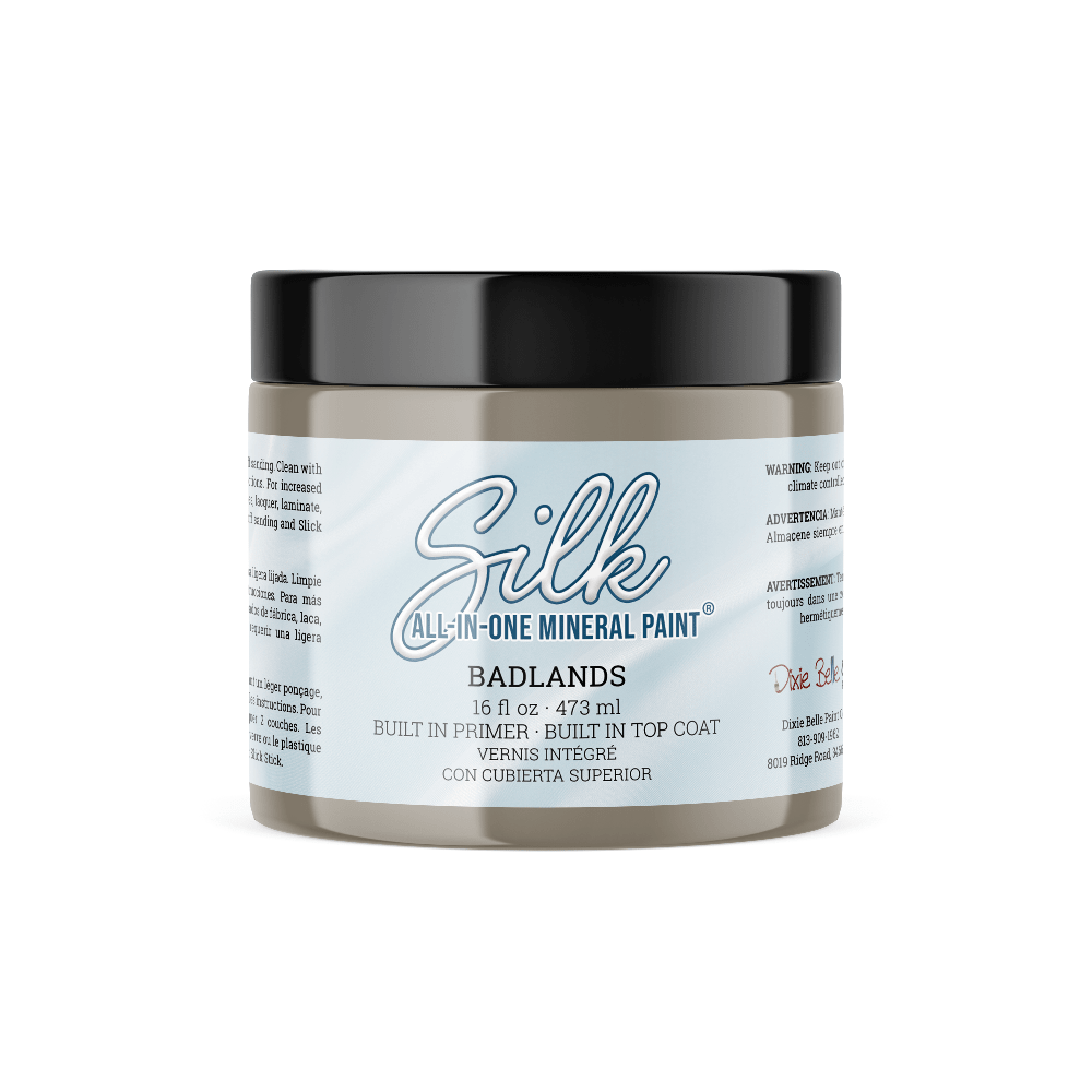 BADLANDS Silk All-In-One Mineral Paint - 118ml - 473ml Dixie Belle Paint - Paint - All In One - Baillea's Interiors -