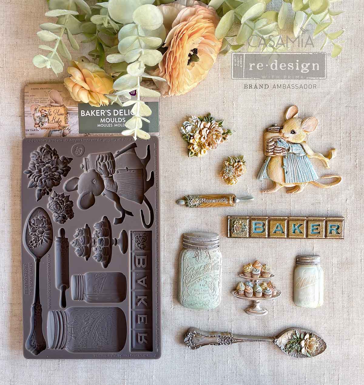 BAKERS DELIGHT Decor | Food | Craft Mould Re-Design with Prima 8" x 5" - Moulds - Baillea's Interiors -