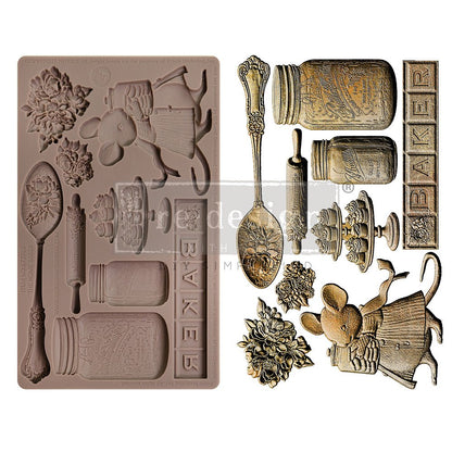 BAKERS DELIGHT Decor | Food | Craft Mould Re-Design with Prima 8" x 5" - Moulds - Baillea's Interiors -