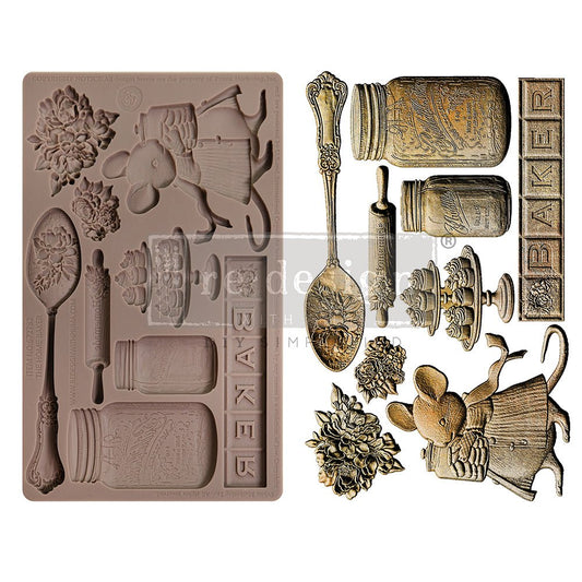 BAKERS DELIGHT Decor | Food | Craft Mould Re-Design with Prima 8" x 5" - Moulds - Baillea's Interiors -