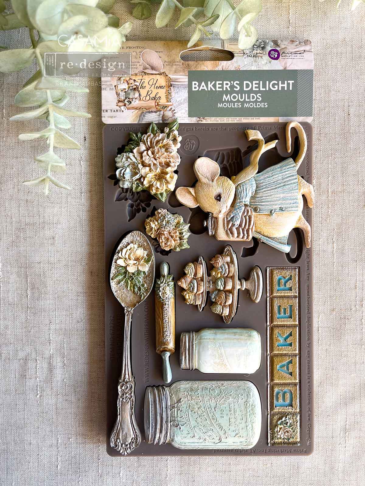 BAKERS DELIGHT Decor | Food | Craft Mould Re-Design with Prima 8" x 5" - Moulds - Baillea's Interiors -