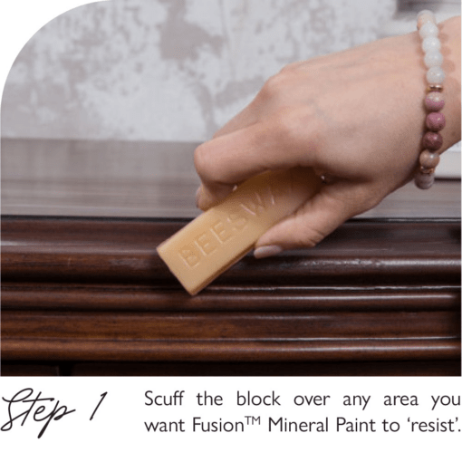Beeswax Distressing Block for Paint - 25g - Waxes - Baillea's Interiors -