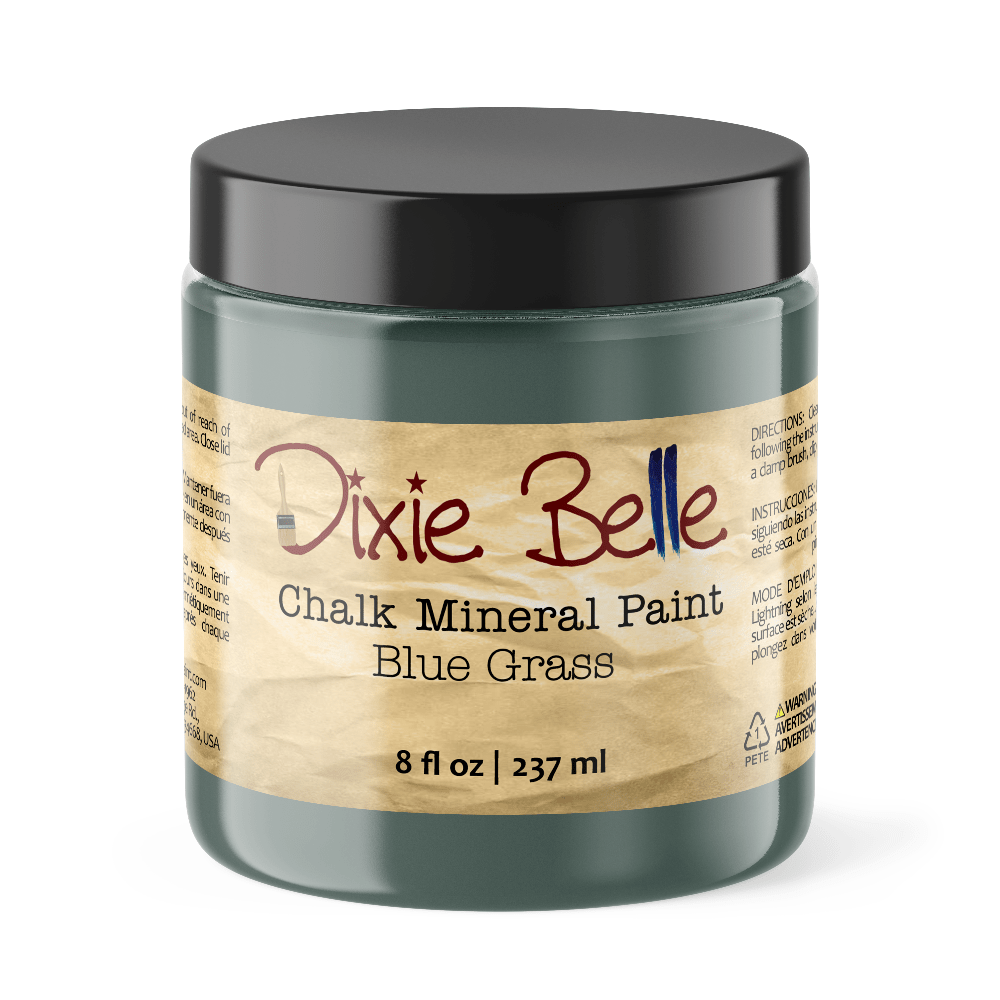 BLUE GRASS - Dixie Belle - Muted Teal Chalk Mineral Paint - 118ml/4oz - 236ml/8oz - 473ml/16oz - 96ml/32oz - Paint - Chalk and Mineral - Baillea's Interiors -