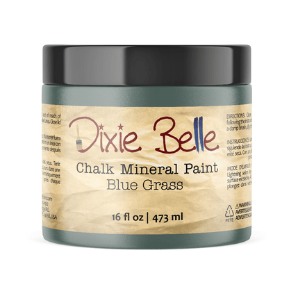 BLUE GRASS - Dixie Belle - Muted Teal Chalk Mineral Paint - 118ml/4oz - 236ml/8oz - 473ml/16oz - 96ml/32oz - Paint - Chalk and Mineral - Baillea's Interiors -