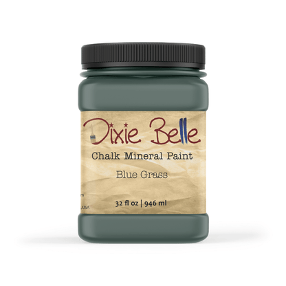 BLUE GRASS - Dixie Belle - Muted Teal Chalk Mineral Paint - 118ml/4oz - 236ml/8oz - 473ml/16oz - 96ml/32oz - Paint - Chalk and Mineral - Baillea's Interiors -