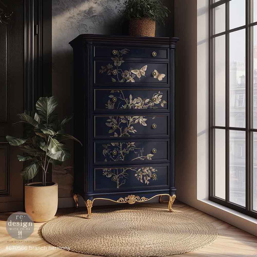 Branch Harmony - 24" x 35" - Redesign with Prima - Decor Transfer Decal - Furniture Transfer - Baillea's Interiors -