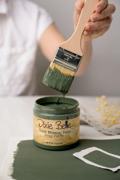 BRIAR PATCH - Dixie Belle - Muted Green Chalk Mineral Paint - 118ml/4oz - 236ml/8oz - 473ml/16oz - 96ml/32oz - Paint - Chalk and Mineral - Baillea's Interiors -