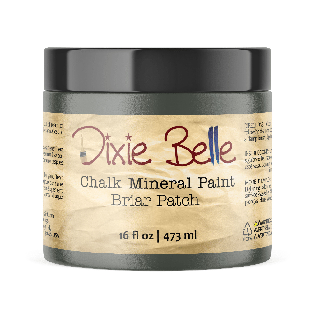 BRIAR PATCH - Dixie Belle - Muted Green Chalk Mineral Paint - 118ml/4oz - 236ml/8oz - 473ml/16oz - 96ml/32oz - Paint - Chalk and Mineral - Baillea's Interiors -