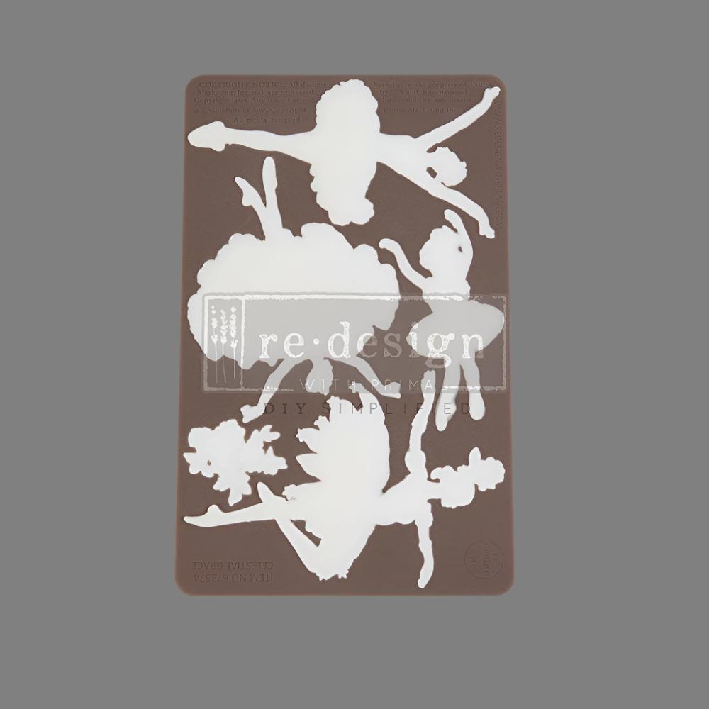 CELESTIAL GRACE - Decor Mould Re-Design with Prima 8" x 5" - Moulds - Baillea's Interiors -
