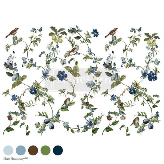 Chirping Charm - 24" x 35" - Redesign with Prima - Decor Transfer Decal - Furniture Transfer - Baillea's Interiors -