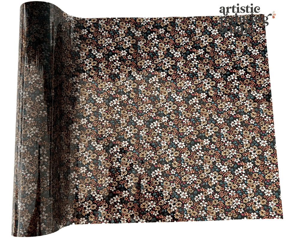 CLEO FLOWERS - Rub On Metallic Foil by APS (semi transparent) - Textile Friendly - Foils - Baillea's Interiors -