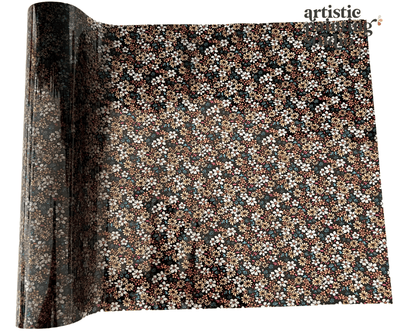 CLEO FLOWERS - Rub On Metallic Foil by APS (semi transparent) - Textile Friendly - Foils - Baillea's Interiors -