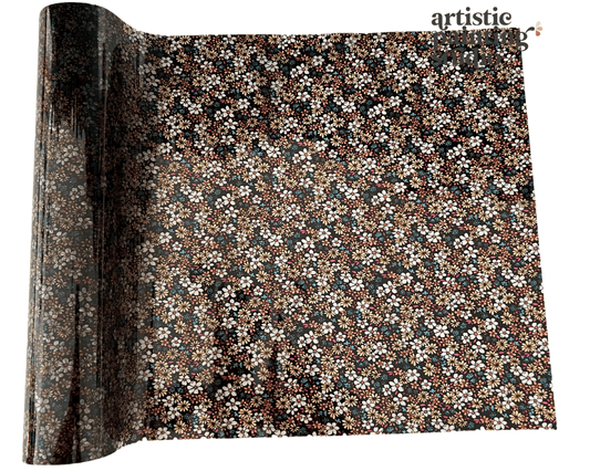 CLEO FLOWERS - Rub On Metallic Foil by APS (semi transparent) - Textile Friendly - Foils - Baillea's Interiors -