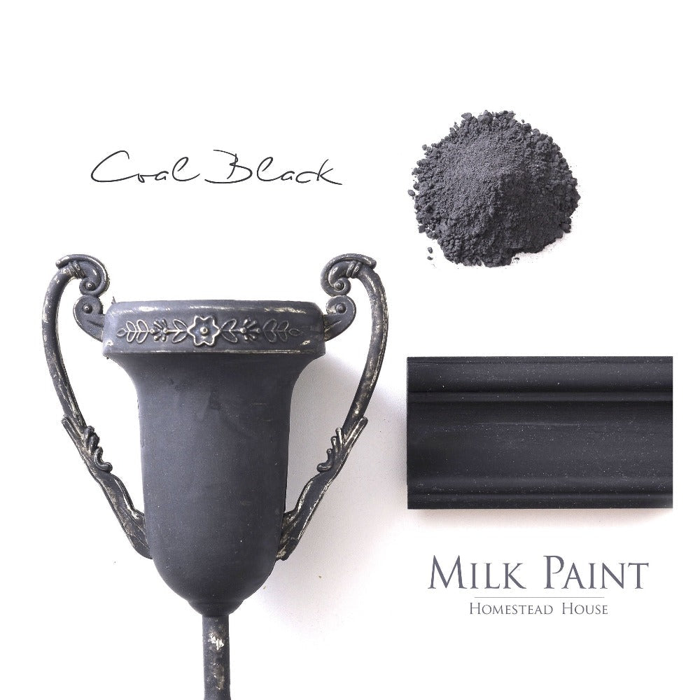 COAL BLACK Milk Paint by Homestead House 50g and 300g - Paint - Milk - Baillea's Interiors -