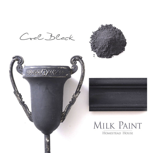 COAL BLACK Milk Paint by Homestead House 50g and 300g - Paint - Milk - Baillea's Interiors -