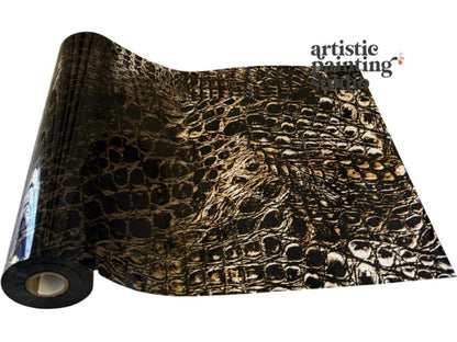 Cooper Crocodile Foil - Semi Transparent Rub On Metallic Foil by APS - Foils - Baillea's Interiors -