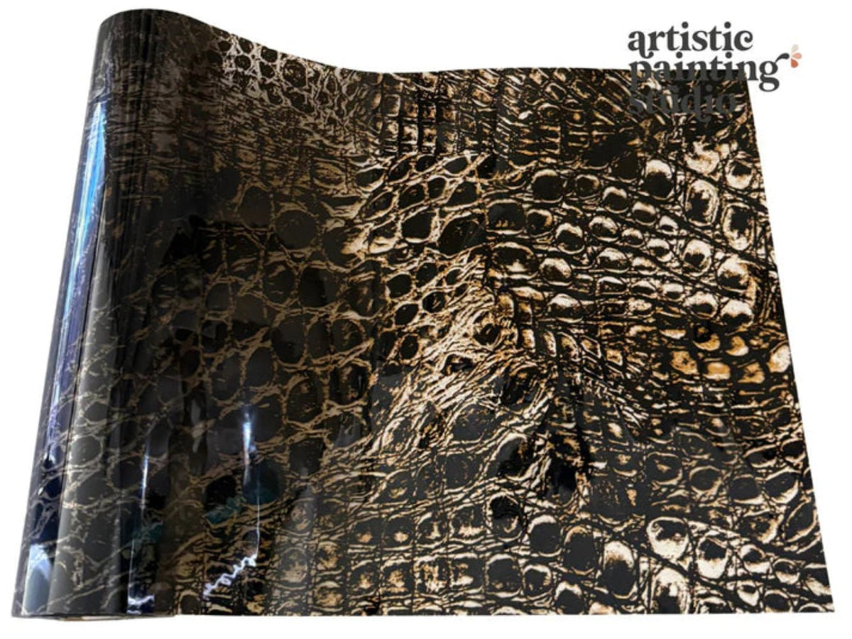 Cooper Crocodile Foil - Semi Transparent Rub On Metallic Foil by APS - Foils - Baillea's Interiors -