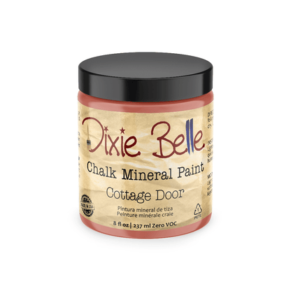 COTTAGE DOOR - Dixie Belle - Dusty Coral Chalk Mineral Paint - 118ml/4oz - 236ml/8oz - 473ml/16oz - 946ml - Paint - Chalk and Mineral - Baillea's Interiors -