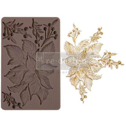 CRIMSON BLOOMS Decor Mould Re-Design with Prima 8" x 5" - Moulds - Baillea's Interiors -