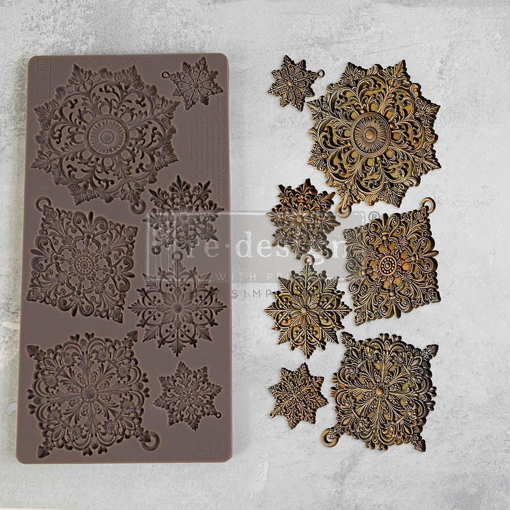 DAZZLING ORNATES Decor Mould Re-Design with Prima 5" x 10" - Moulds - Baillea's Interiors -