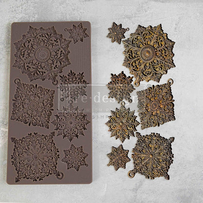 DAZZLING ORNATES Decor Mould Re-Design with Prima 5" x 10" - Moulds - Baillea's Interiors -