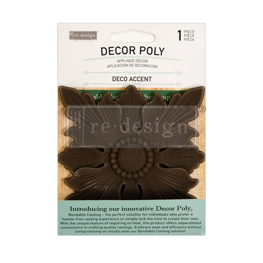 DECO ACCENT – 10.2cm x 10.2cm x 0.69cm - Flexible Applique Moulding by ReDesign with Prima - Moulding - Baillea's Interiors -