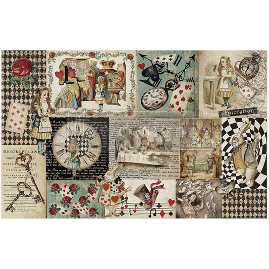 Decor Tissue Paper - CURIOUS JOURNEY - 48.3cm x 76.2cm - ReDesign with Prima - Decoupage - Baillea's Interiors -