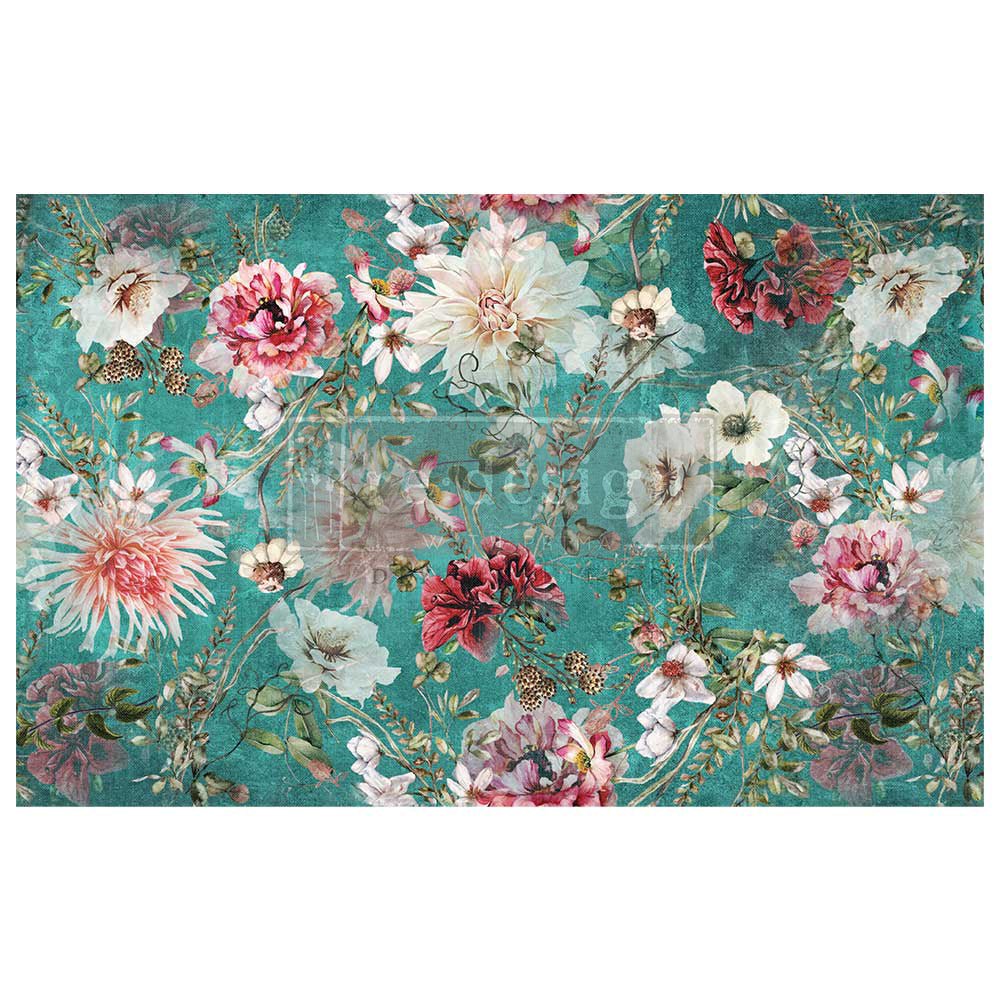 Decor Tissue Paper - DISCOVERING DAHLIAS - 48.3cm x 76.2cm - Re-Design with Prima - Decoupage - Baillea's Interiors -