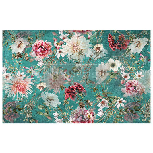 Decor Tissue Paper - DISCOVERING DAHLIAS - 48.3cm x 76.2cm - Re-Design with Prima - Decoupage - Baillea's Interiors -
