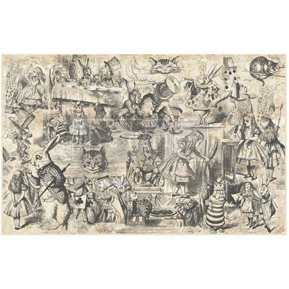 Decor Tissue Paper - Dreaming In Wonderland - 48.3cm x 76.2cm - ReDesign with Prima - Decoupage - Baillea's Interiors -