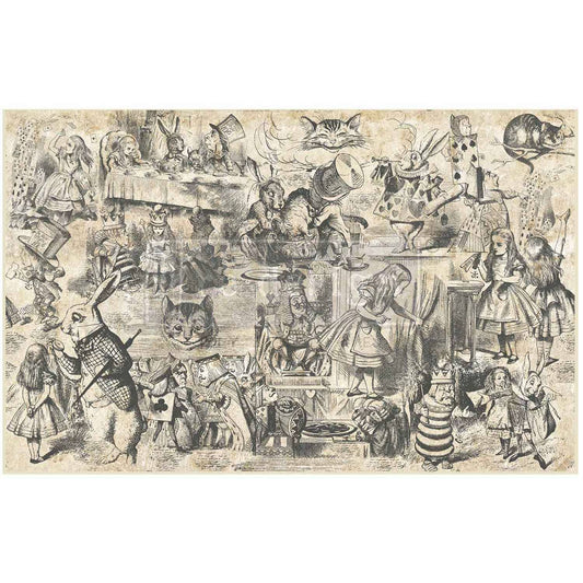 Decor Tissue Paper - Dreaming In Wonderland - 48.3cm x 76.2cm - ReDesign with Prima - Decoupage - Baillea's Interiors -
