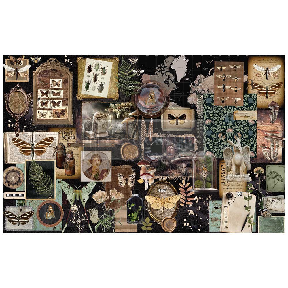 Decor Tissue Paper - HERBARIUM NOTES - 48.3cm x 76.2cm - Re-Design with Prima - Decoupage - Baillea's Interiors -