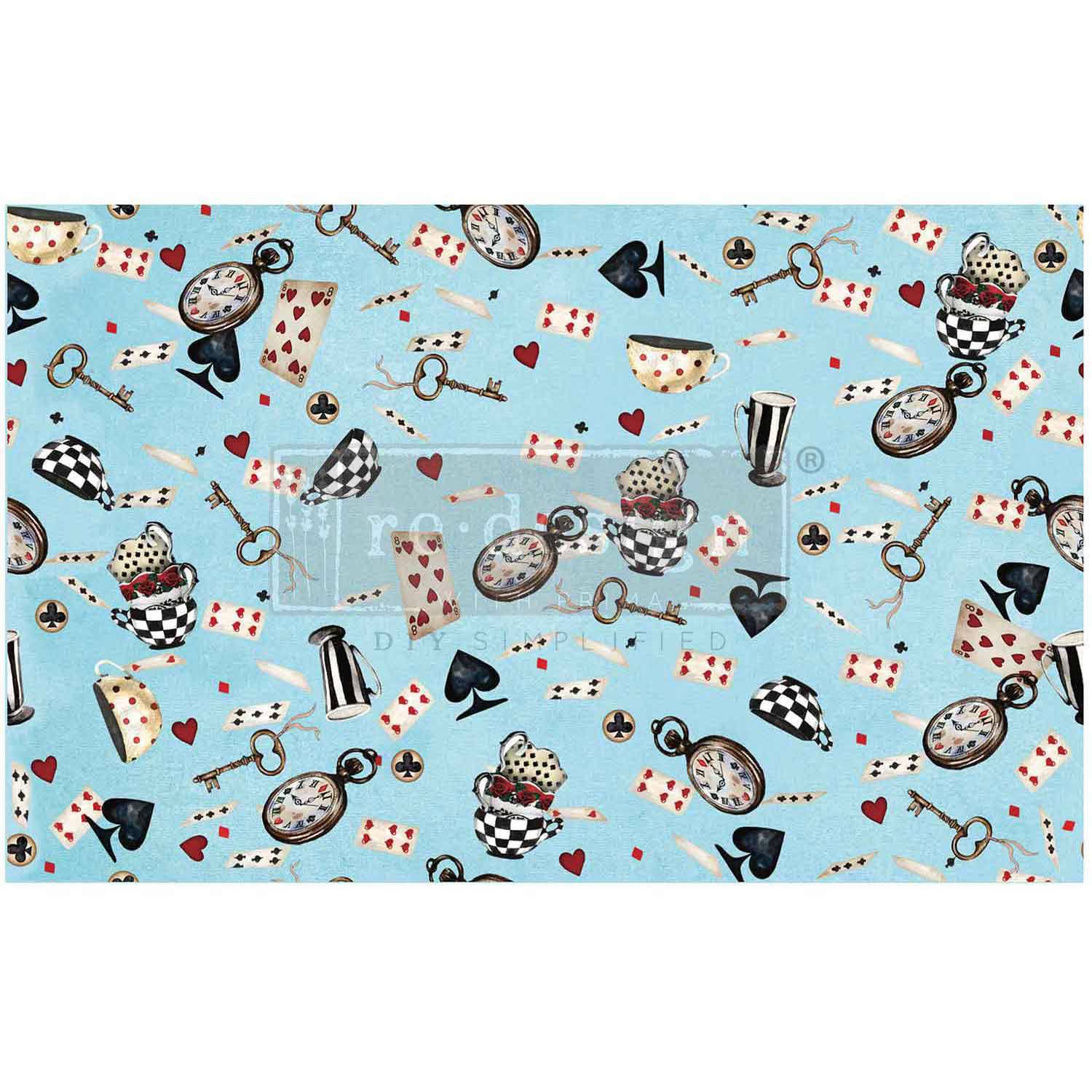 Decor Tissue Paper - WONDERLAND WHIMSY - 48.3cm x 76.2cm - ReDesign with Prima - Decoupage - Baillea's Interiors -