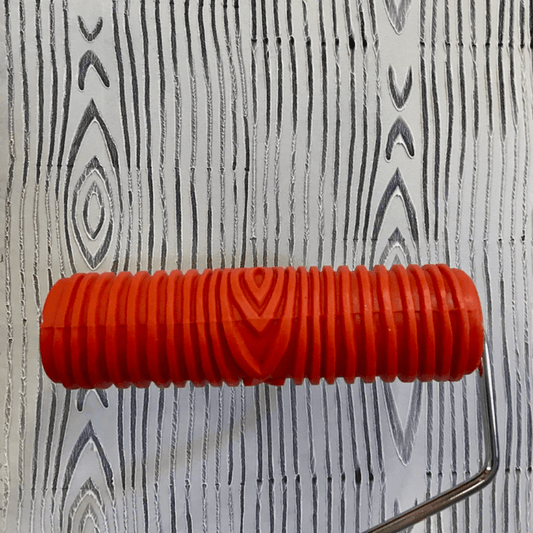 Decorative Art Paint Roller with Handle - WOODGRAIN - Brush - Baillea's Interiors -