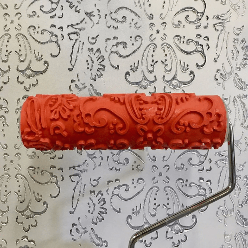 Decorative Texture Paint Roller with Handle - BAROQUE - Brush - Baillea's Interiors -