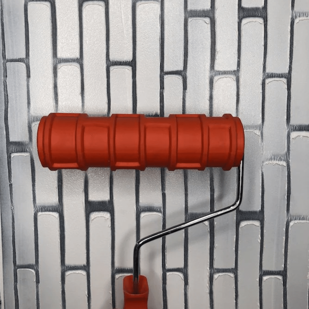 Decorative Texture Paint Roller with Handle - METRO BRICK - Brush - Baillea's Interiors -