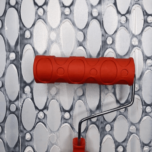Decorative Texture Paint Roller with Handle - OVALICIOUS - Brush - Baillea's Interiors -